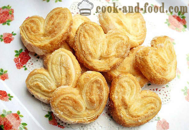 Cookies „uši” sa šećerom - korak po korak recept