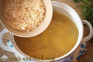Kako kuhati pileća juha s rižom