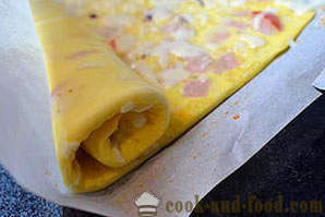 Roll na omlet sa sirom