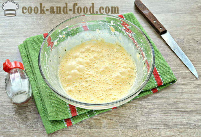 Omlet sa okruglicama u tavi - kao tople knedle ukusna, korak po korak recept fotografijama