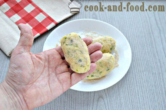 Sir pljeskavice od pire krumpir - kako se pripremiti mesne kuglice krumpira i sira, s korak po korak recept fotografijama