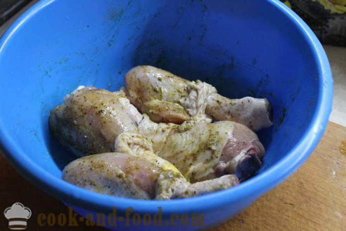 Punjena piletina batak u pećnici - kako kuhati ukusna piletina batake, korak po korak recept fotografijama