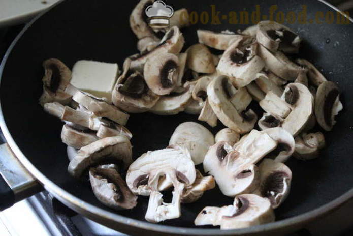 Svinjski mesne okruglice s gljivama i umakom od vrhnja - kako se pripremiti mesne kuglice mljevenog mesa i gljiva, korak po korak recept fotografijama