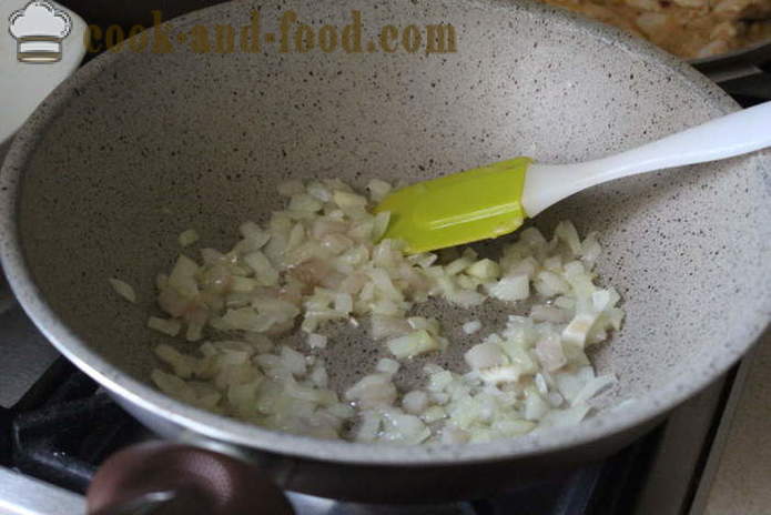 Kuhani krumpir s lukom i slaninom - kao ukusna kuhati krumpir za prilog, korak po korak recept fotografijama