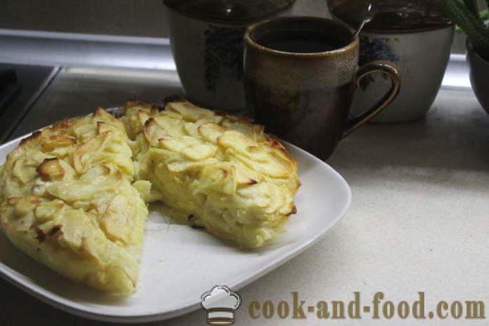 Jednostavna pita od jabuka s đumbir mlijeko - kako ispeći pita od jabuka s đumbirom u pećnici, s korak po korak recept fotografijama