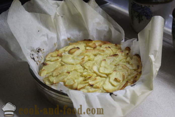 Jednostavna pita od jabuka s đumbir mlijeko - kako ispeći pita od jabuka s đumbirom u pećnici, s korak po korak recept fotografijama