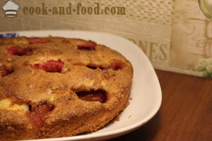 Šljiva kolač s recept New York Times - kako ispeći American Pie sa šljivama i cimetom, s korak po korak recept fotografijama