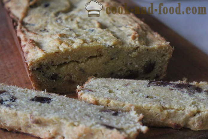 Dijetalna kolač s datumima od kukuruznog brašna - kako ispeći jedan kolač sa mlijekom i kukuruznog brašna, s korak po korak recept fotografijama