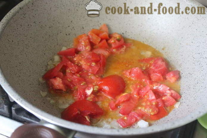 Talijanska tjestenina s rajčicom i riba - Kako kuhati tjesteninu s ribom i rajčice, korak po korak recept fotografijama