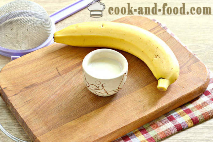 Pire banane u blender za dojenčad - kako kuhati pire od banana za mame, korak po korak recept fotografijama