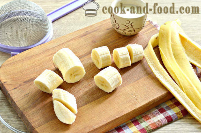 Pire banane u blender za dojenčad - kako kuhati pire od banana za mame, korak po korak recept fotografijama