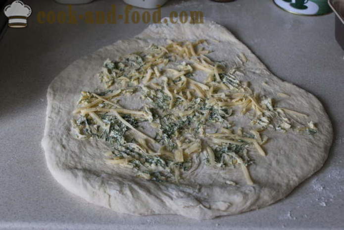 Domaći kruh sir sa začinskim biljem - korak po korak kruh recept sira u pećnici, s fotografijama