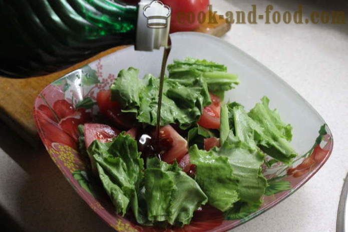 Ukusna salata sa rukolom i rajčice - kako se pripremiti salatu od rukolom, korak po korak recept fotografijama