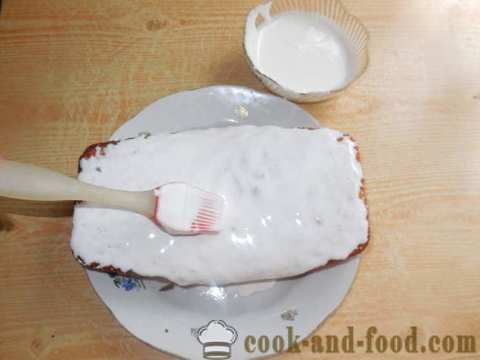 Glazura sa želatinom za Uskrs torte - kako pripremiti glazuru bez jaja, korak po korak recept fotografijama