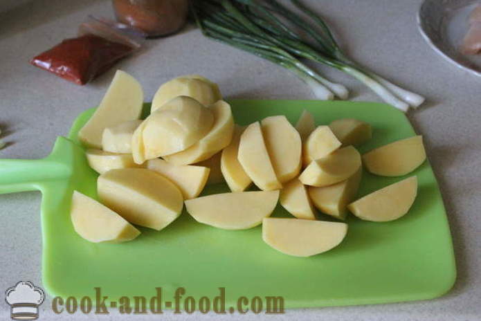 Krumpir s paprikom i češnjakom - kako kuhati ukusna krumpira s paprikom, korak po korak recept fotografijama