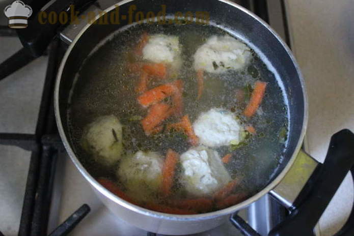Špinat juha s vrhnjem i okruglicama - Kako kuhati juhu sa špinatom zamrznuta, korak po korak recept fotografijama