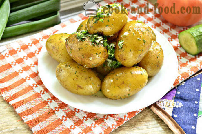 Kuhani mladi krumpir sa češnjakom i začinskim biljem - Kako kuhati mladi krumpir ukusan i pravilno korak po korak recept fotografijama