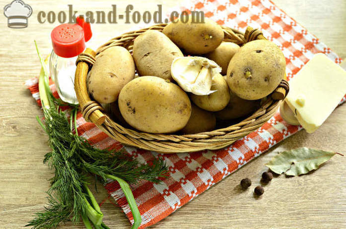 Kuhani mladi krumpir sa češnjakom i začinskim biljem - Kako kuhati mladi krumpir ukusan i pravilno korak po korak recept fotografijama