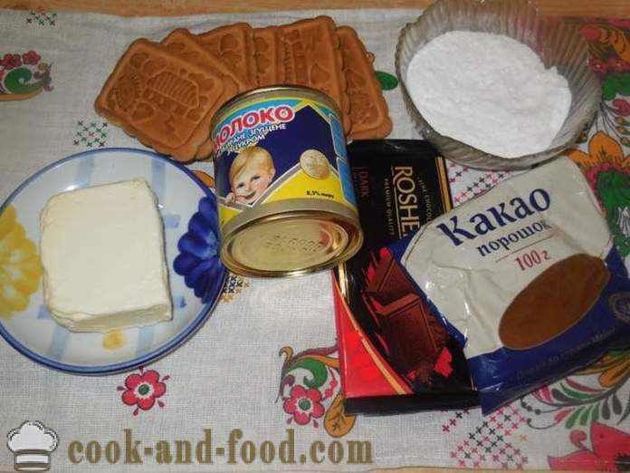 Domaće čokoladni kolač sa kondenzirano mlijeko krumpir - kako kuhati tortu krumpir, korak po korak recept fotografijama
