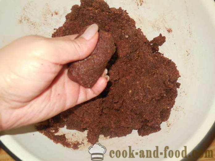 Domaće čokoladni kolač sa kondenzirano mlijeko krumpir - kako kuhati tortu krumpir, korak po korak recept fotografijama