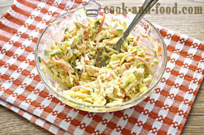 Salata s piletinom i sirom - Kako kuhati pileća salata sa rastopljeni sir, korak po korak recept s fotografijama i video