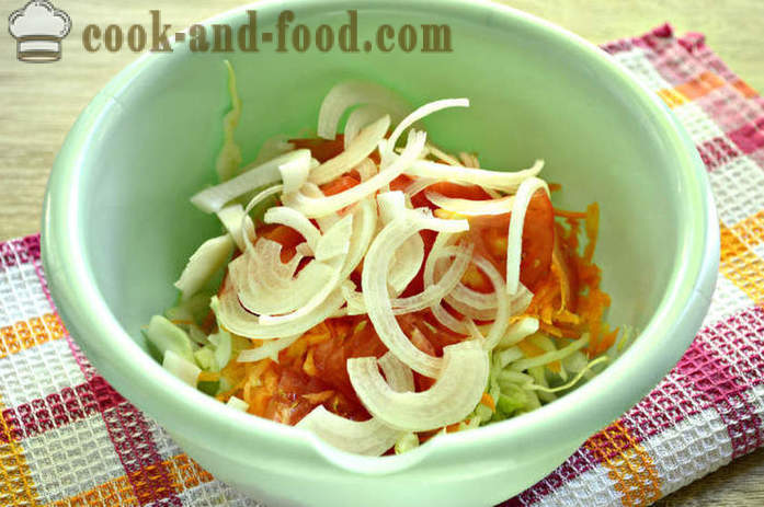 Korak po korak recept foto ukusnu salatu od svježeg kupusa i mrkve - kako kuhati ukusna salata od mladog kupusa i mrkve