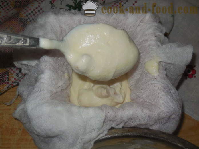 Curd Uskrs bez sirovih jaja - Kako napraviti sir pashalno grub, korak po korak recept fotografijama