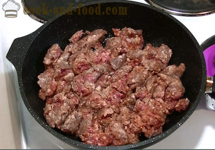 Dijetalna lazanje s povrćem i mesom - Kako kuhati lazanje u kući, korak po korak recept fotografijama
