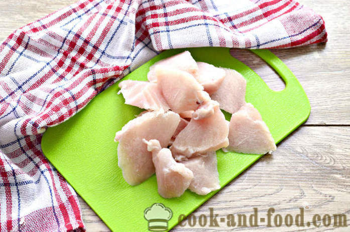 Dijetetski knedle sa mljevenim piletine - Kako napraviti knedle sa mljevenim piletine, s korak po korak recept fotografijama