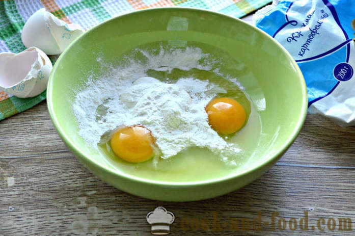 Jaja role sa škrobom i majoneze - Kako napraviti palačinke za jaja salata, korak po korak recept fotografijama