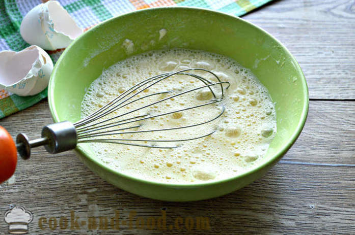 Jaja role sa škrobom i majoneze - Kako napraviti palačinke za jaja salata, korak po korak recept fotografijama