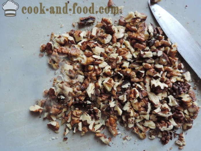 Borovnica kolač s orasima - Kako napraviti borovnica pita s orasima i kakaom, sa korak po korak recept fotografijama