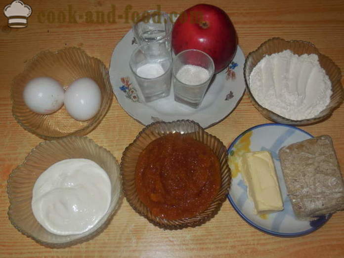 Gingerbread s jabukama i halva - kako napraviti medenjak dom, korak po korak recept fotografijama