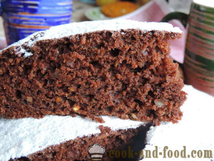 Najlakši čokoladni kolač od mrkve sa biljnim uljem - kako kuhati kolač od mrkve u pećnici, s korak po korak recept fotografijama