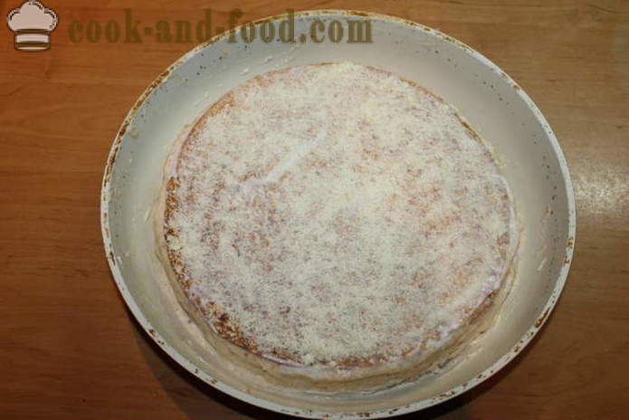 Torta od sira tankih Pita sa pilećim prsima - kako napraviti kolač od lavash s nadjevom u pećnici, s korak po korak recept fotografijama