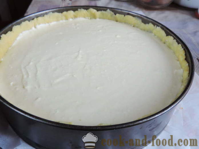 Domaće sira sa svježim kravljim sirom na prhkog tijesta - kako napraviti cheesecake kod kuće, korak po korak recept fotografijama