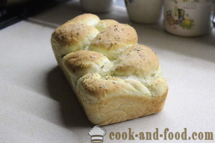 Pečena kvasca kruh s maslinama i paprike - kako ispeći talijanski kruh u pećnici, s korak po korak recept fotografijama