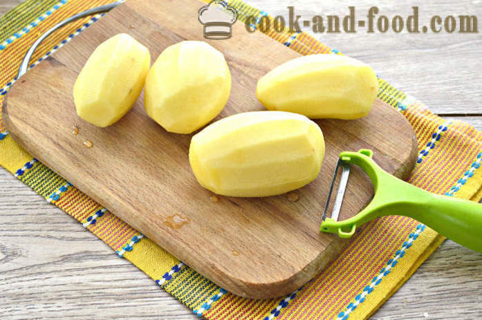Krumpir s majonezom u pećnici - kao pečeni krumpir u pećnici s majonezom, korak po korak recept fotografijama