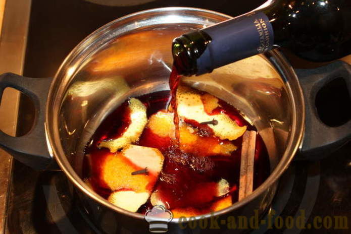 Kruška kuhano crveno suho vino - kako kuhati kuhano vino kod kuće, korak po korak recept fotografijama