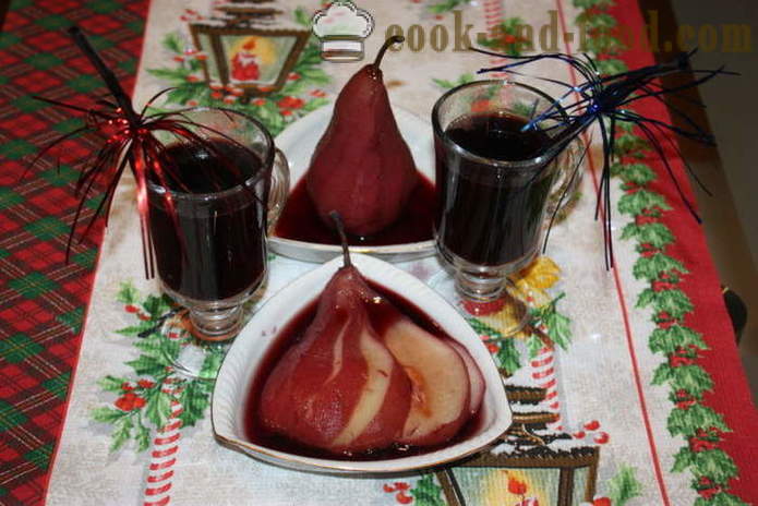 Kruška kuhano crveno suho vino - kako kuhati kuhano vino kod kuće, korak po korak recept fotografijama
