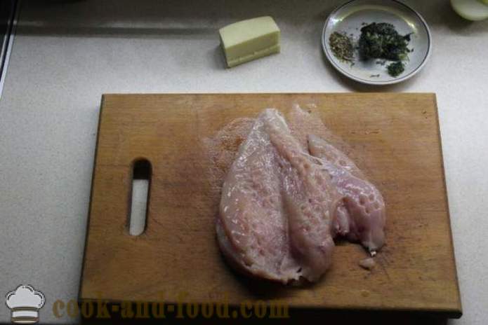 Sir role od pilećih prsa u pećnici - kako napraviti piletinu u roli kod kuće, korak po korak recept fotografijama