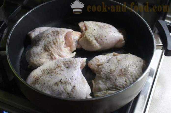 Chakhokhbili Piletina u gruzijski - kako kuhati chakhokhbili kod kuće, korak po korak foto-receptu