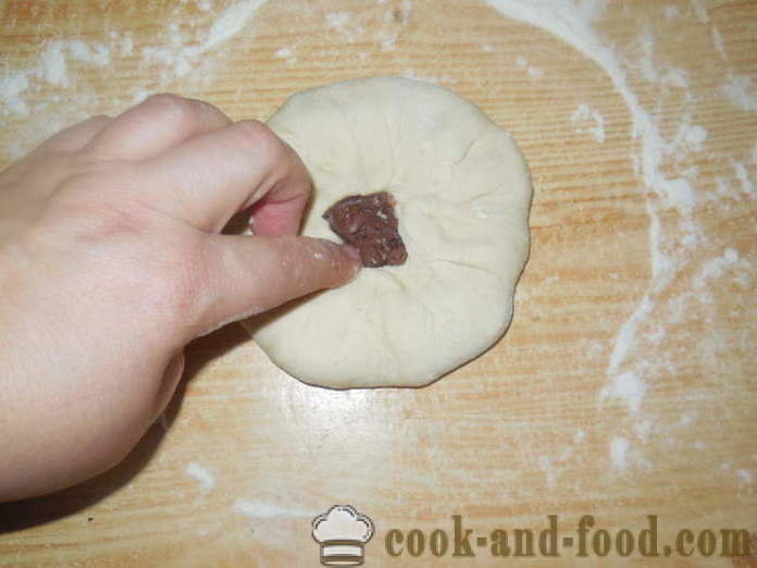 Tatarski jelo Cainari - kako napraviti tortilje s mesom u pećnici, s korak po korak recept fotografijama