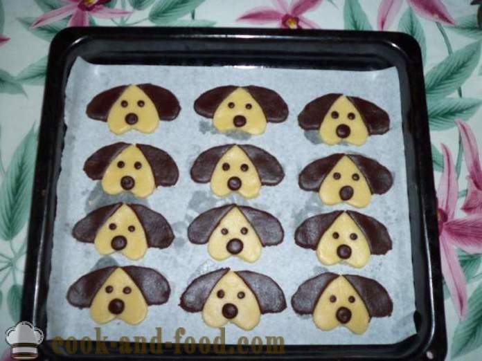 Božić kolača kolačići u obliku psa - kako ispeći kolačiće u obliku psa na Staru godinu, korak po korak recept fotografijama