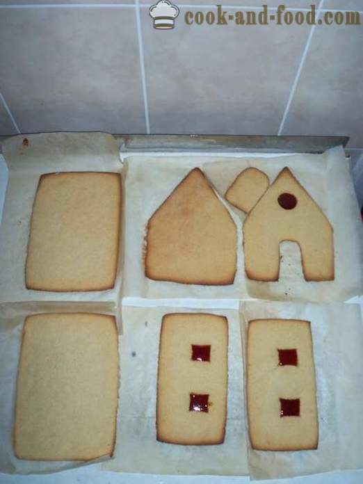 Gingerbread House - postupno majstor klase, kako ispeći medenjak kuća kod kuće, korak po korak recept fotografijama