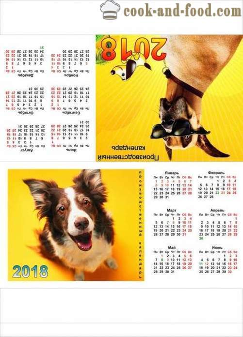 Kalendar 2018 - Godina psa na istočnoj kalendar: download free Božić kalendar s pasa i štenaca.