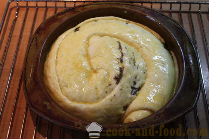 Mak kolač kvasac puž - kako napraviti mak kolač od dizanog tijesta, korak po korak recept fotografijama