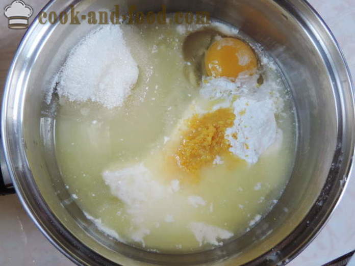 Limun krema sa škrobom - Kako kuhati domaće kreme s limunom, s korak po korak recept fotografijama