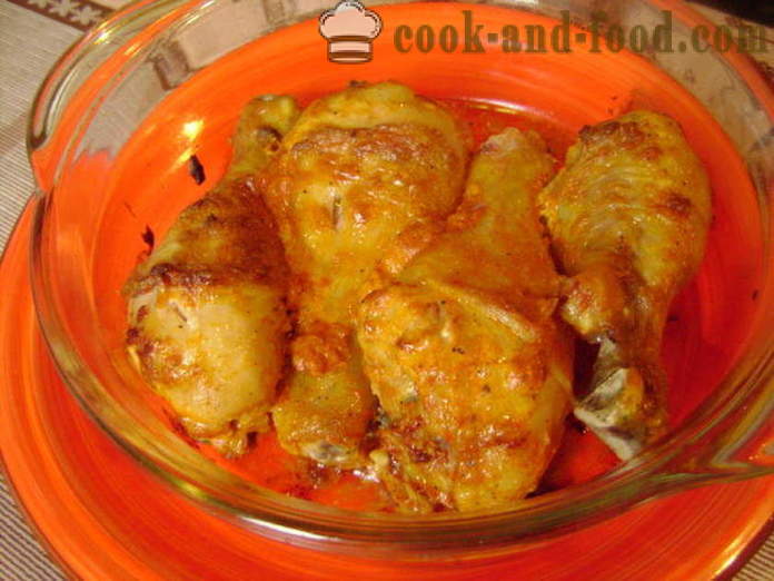 Pečene pilećih bataka - kako kuhati ukusna piletina batake u pećnici, s korak po korak recept fotografijama
