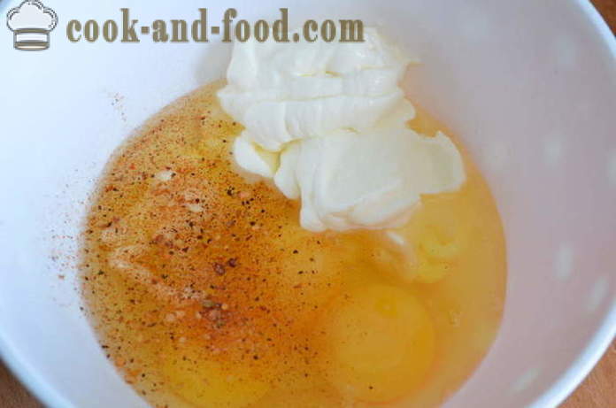 Omlet sa cvjetačom u pećnici - kako ukusna cvjetača pecite u pećnici, s korak po korak recept fotografijama